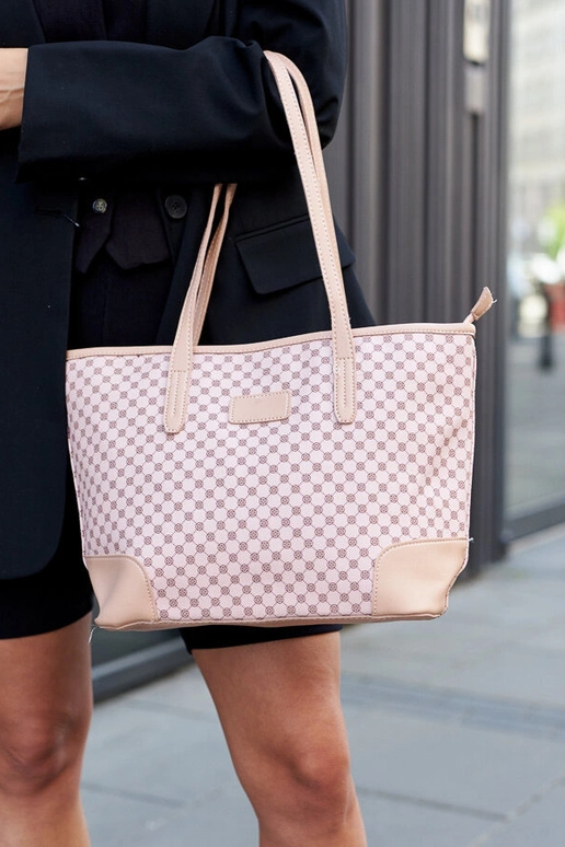 Bolsa de ombro estampada rosa Kesiran