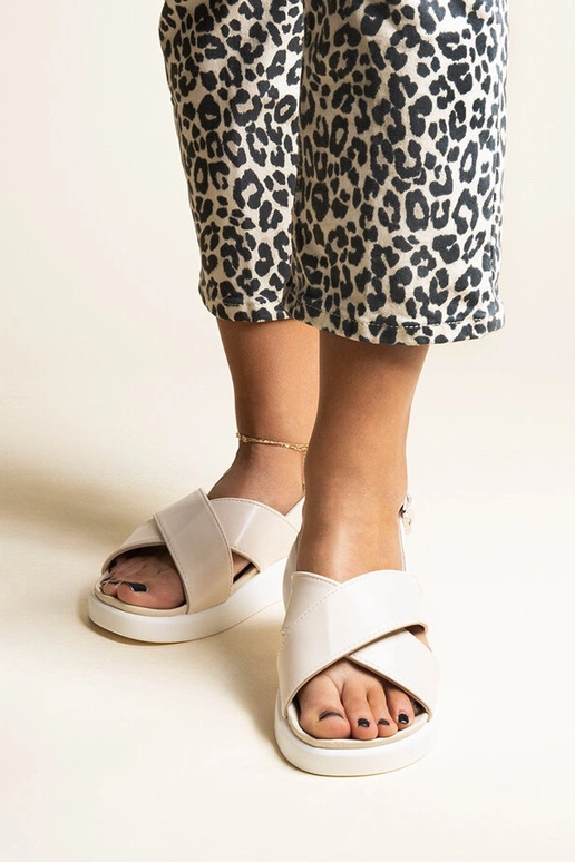 Sandálias plataforma Burnet bege