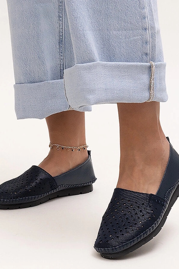 Sapatos de couro marinho... 2