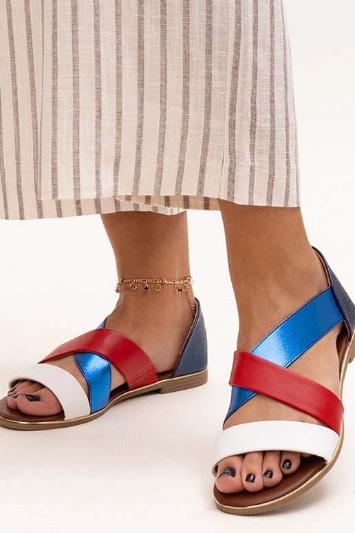 Sandálias de Salto Fechado Coloridas...