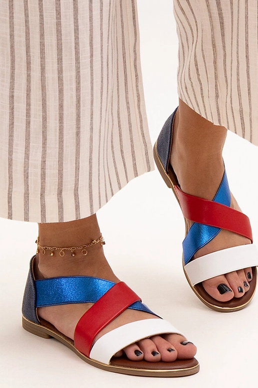 Sandálias de Salto Fechado Coloridas...