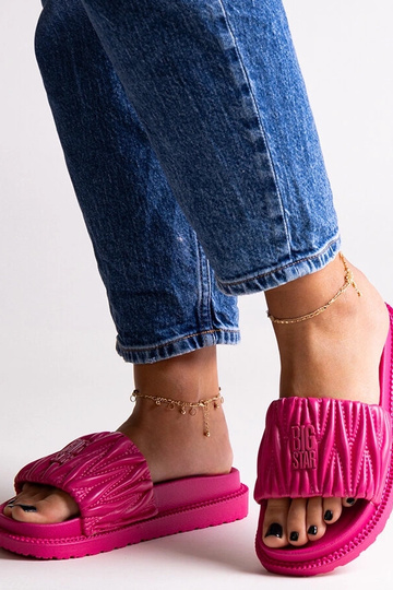 Chinelo com babados Pink...