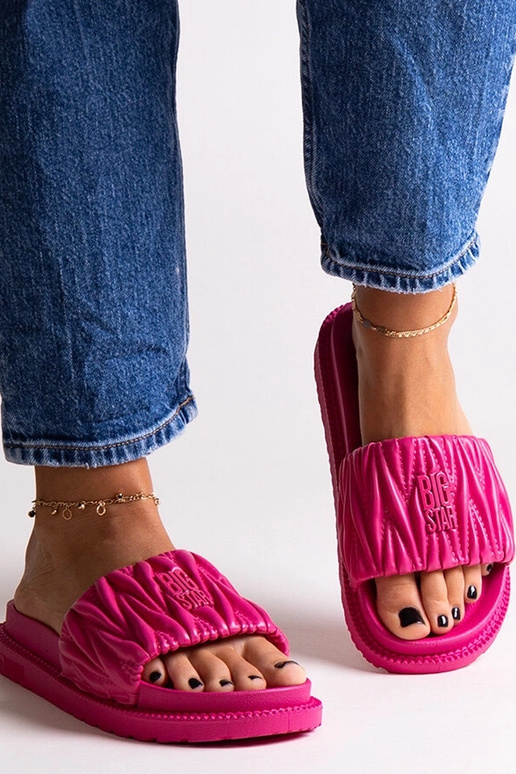 Chinelo com babados Pink Big Star... Chinelo com babados Pink Big Star...