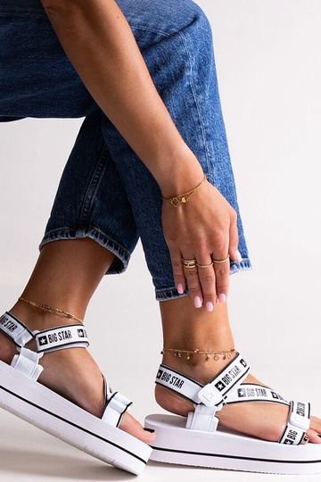 Sandália plataforma branca... 2