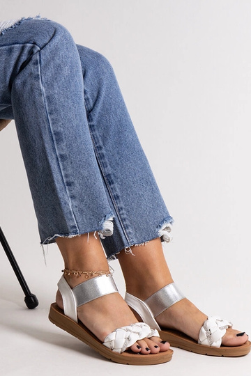 Sandálias brancas Aldona