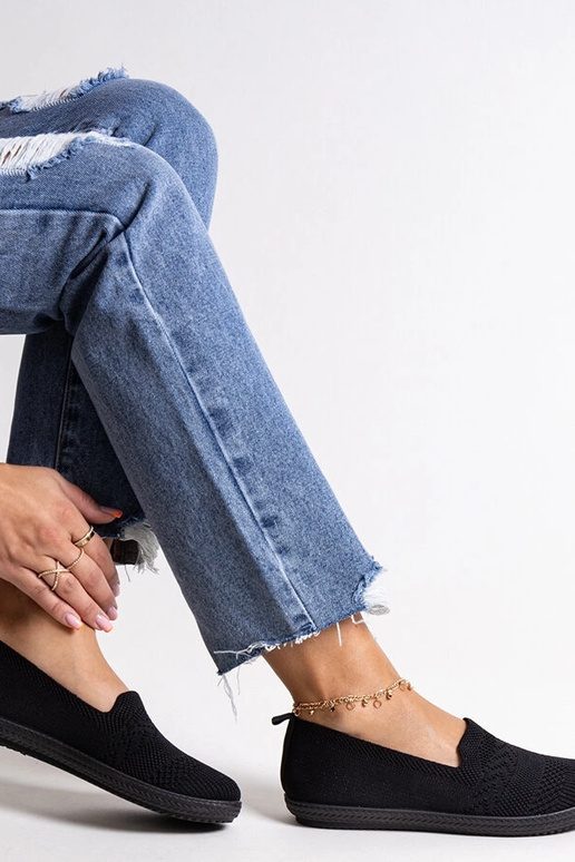 Tênis Shadhi Preto Slip-On Tecido