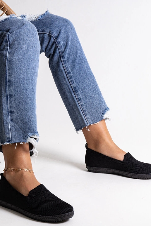 Tênis Shadhi Preto Slip-On Tecido