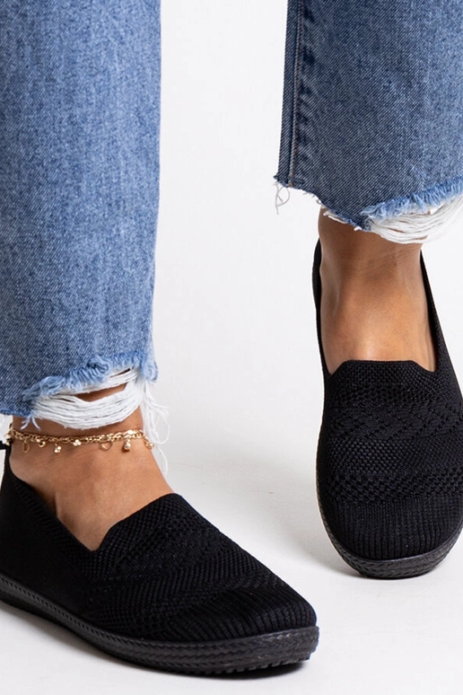 Tênis Shadhi Preto Slip-On Tecido