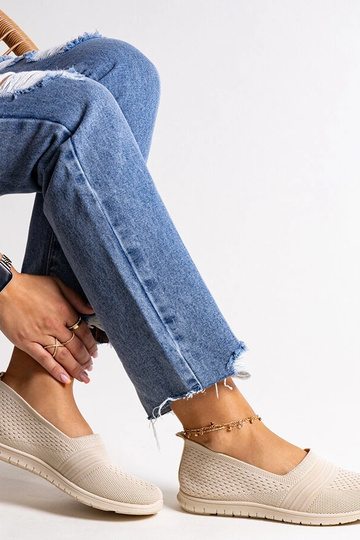 Tênis Shalha Slip-On Bege