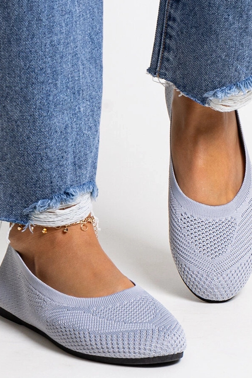 Sapatilhas de balé em tecido cinza Yafia