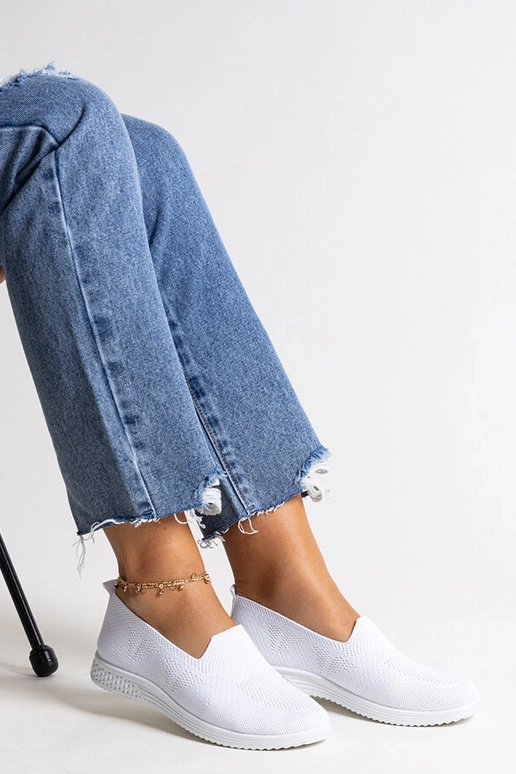 Tênis Abally Branco Slip-On