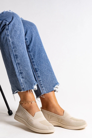 Tênis Abadaly Slip-On Bege 2