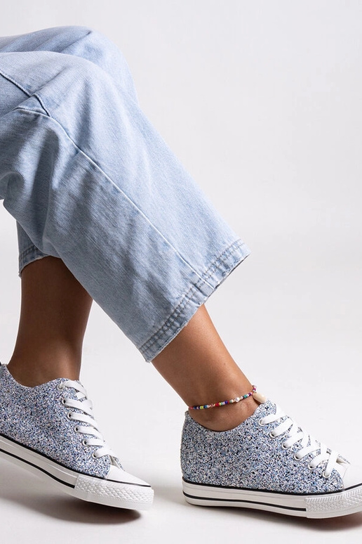 Tênis altos azuis brilhantes Jadwa