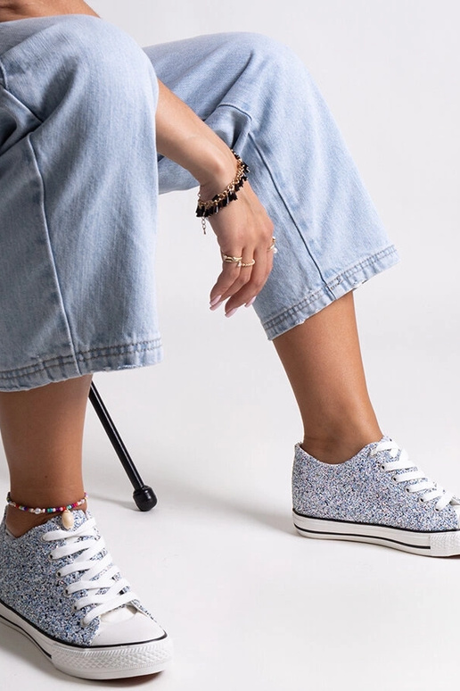 Tênis altos azuis brilhantes Jadwa