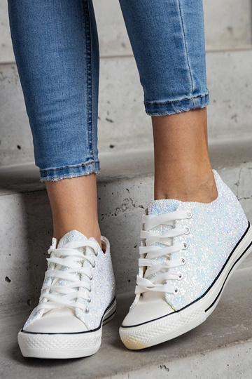 Tênis alto verde brilhante... 2