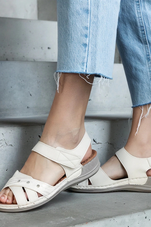 Sandálias plataforma Nural bege