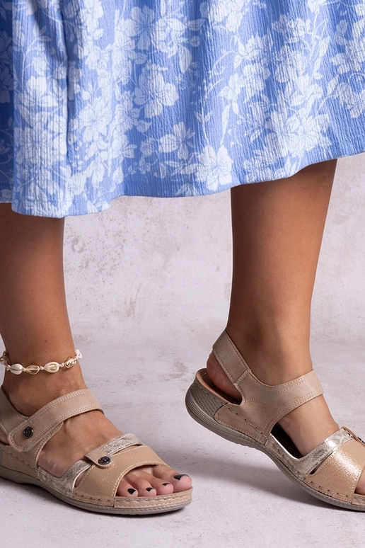 Sandálias plataforma Huri Brown