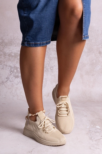 Tênis esportivos Khitam bege