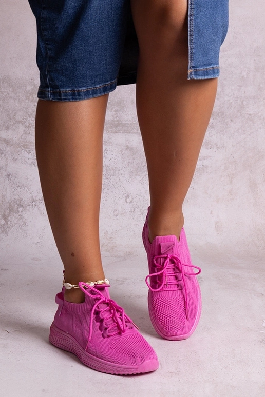 Tênis esportivos Khitam rosa escuro