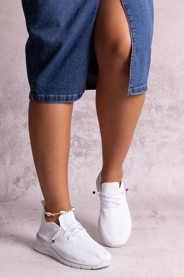 Tênis Gaberla branco slip-on