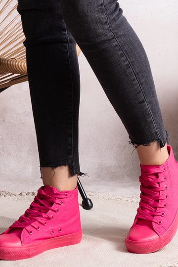 Tênis cano alto Rafife rosa... 2