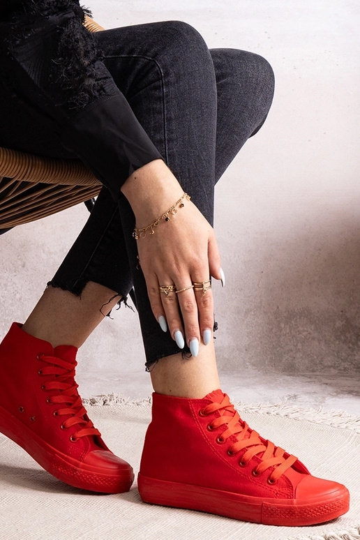 Tênis cano alto vermelho Rafife