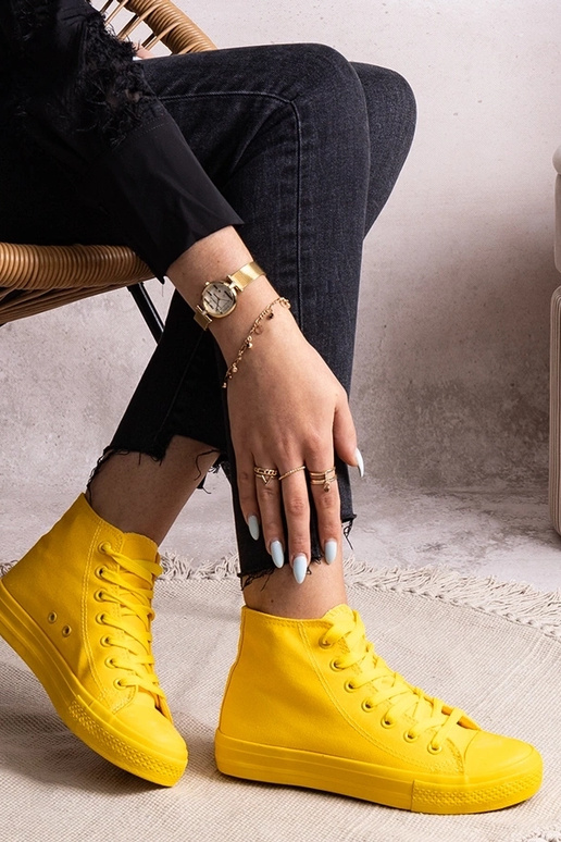 Tênis cano alto amarelo Rafife