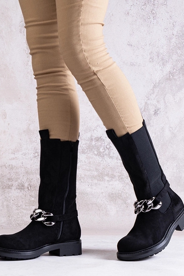 Botins femininos pretos... 2