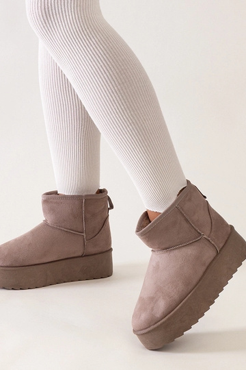 Botas de neve casuais bege...