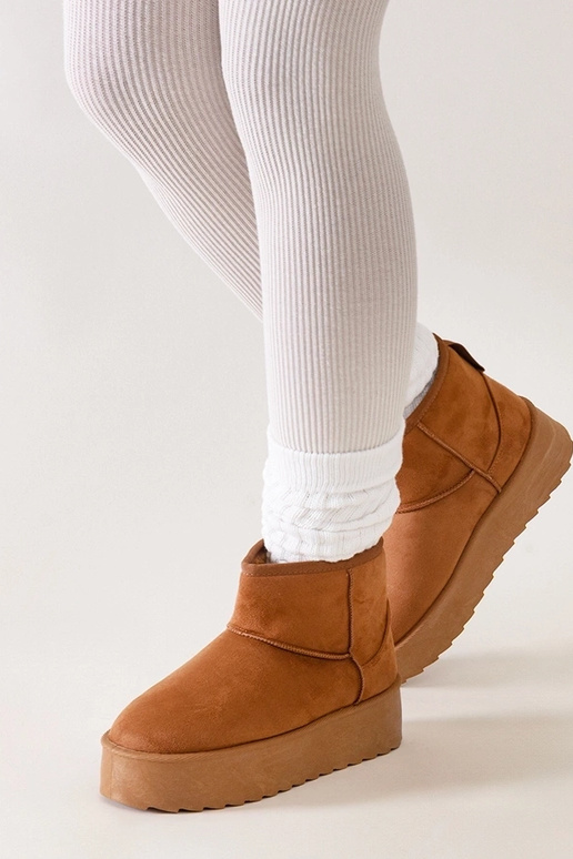 Botas de neve casuais marrons em...