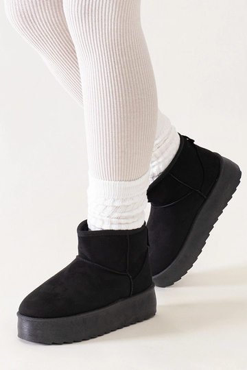 Botins casuais pretos de neve em alta plataforma Thaisa 2