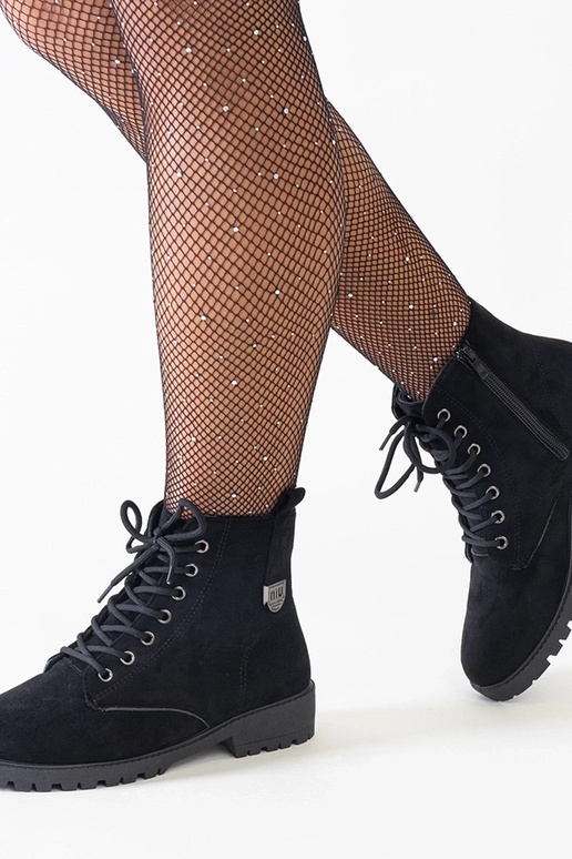 Botas de trabalho pretas de camurça...