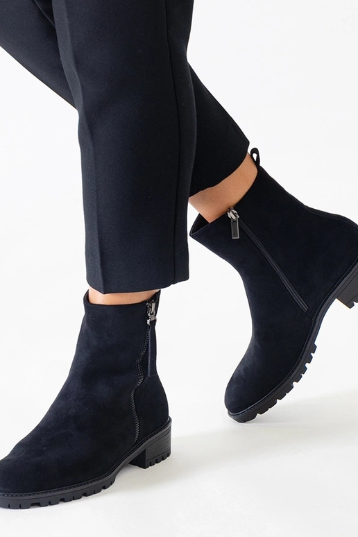 Botas de plataforma alta pretas de...