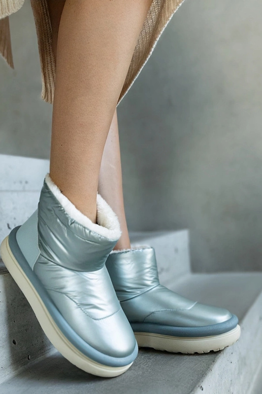 Botas de neve plataforma Cores verde...