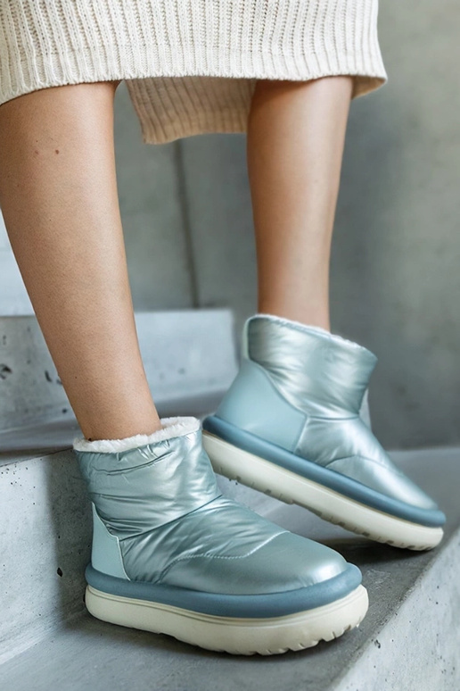 Botas de neve plataforma Cores verde...