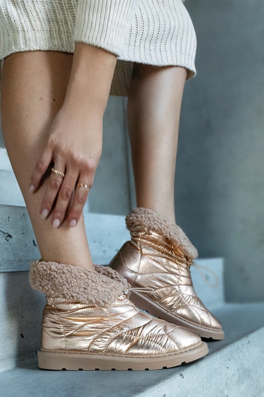 Botas de neve isoladas Caellita Gold...