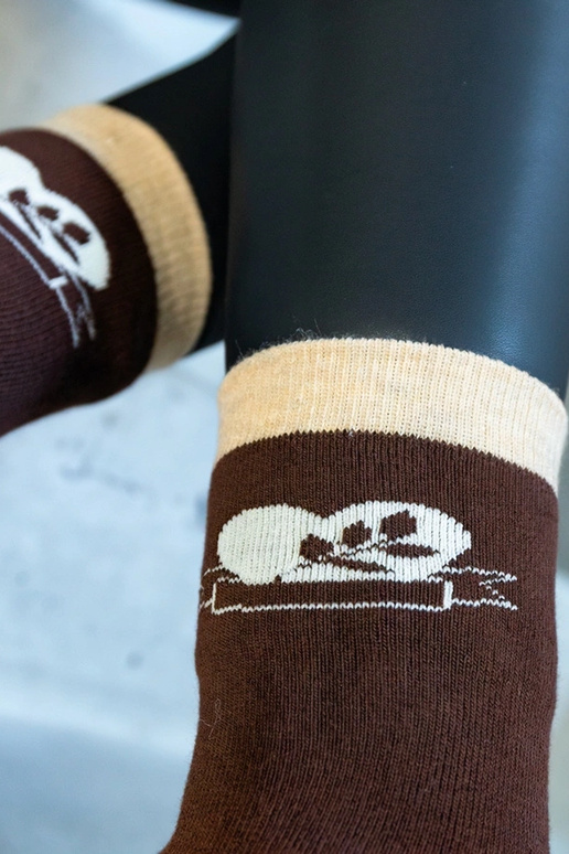 Meias quentes marrons Sella