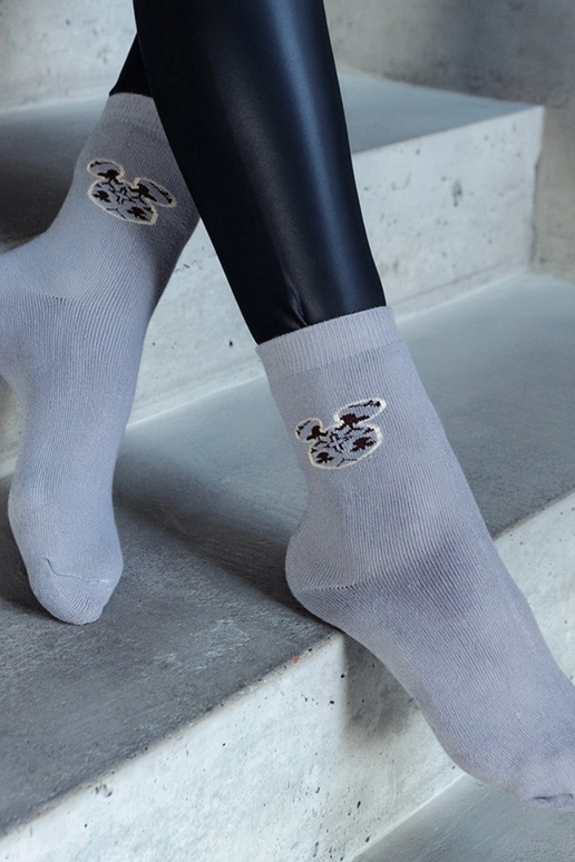 Meias quentes cinza Sella Meias quentes cinza Sella