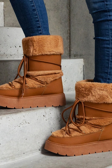 Botas de neve marrons com...