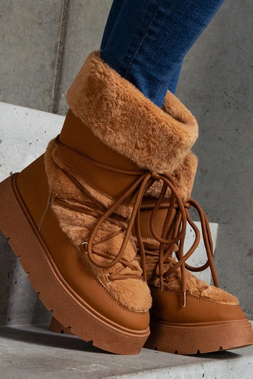 Botas de neve marrons com... 2