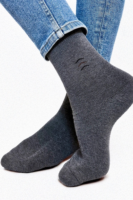 Meias quentes masculinas cinzas Narus