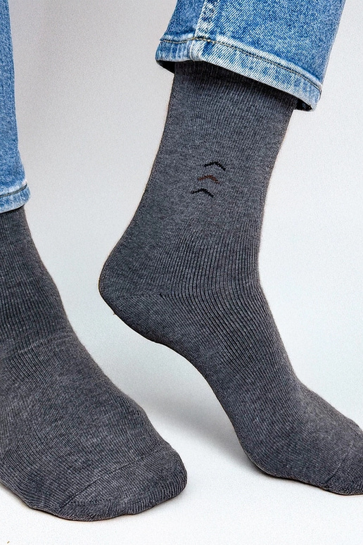 Meias quentes masculinas cinzas Narus