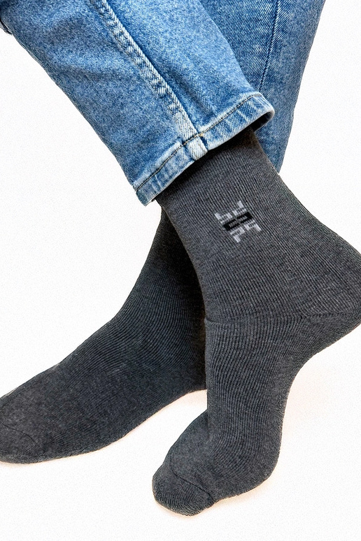 Meias quentes masculinas cinzas Narus