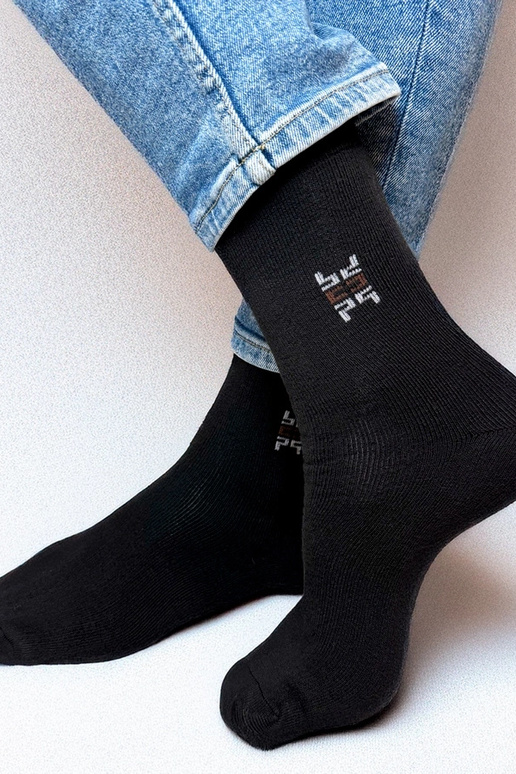 Meias quentes masculinas pretas Nerput