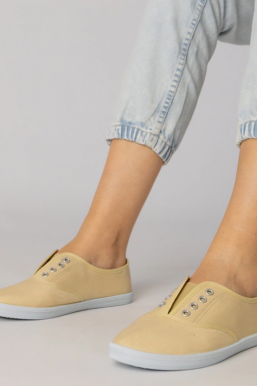 Sapatilhas cinzas de tecido de fácil...