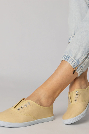 Sapatilhas cinzas de tecido... 2