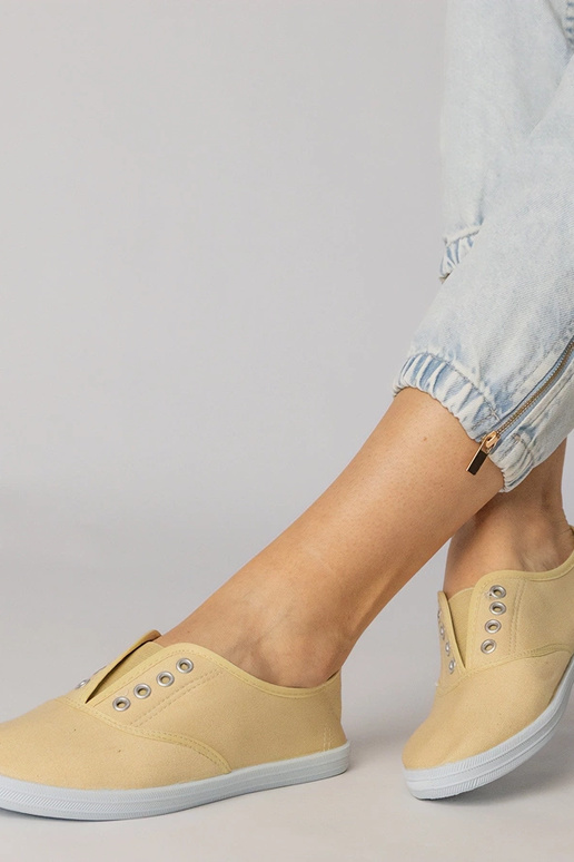 Sapatilhas cinzas de tecido de fácil...