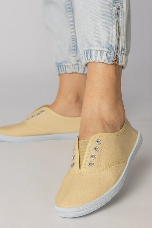 Sapatilhas cinzas de tecido de fácil...