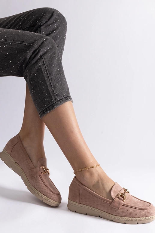 Sapatos femininos creme de camurça...