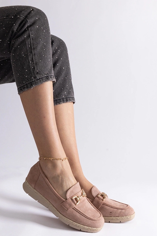 Sapatos femininos creme de camurça...